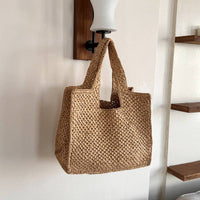 Straw Woven Handmade Beach Tote Bag