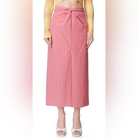 Draped Knot Skirt in Rosetta