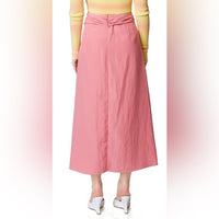 Draped Knot Skirt in Rosetta