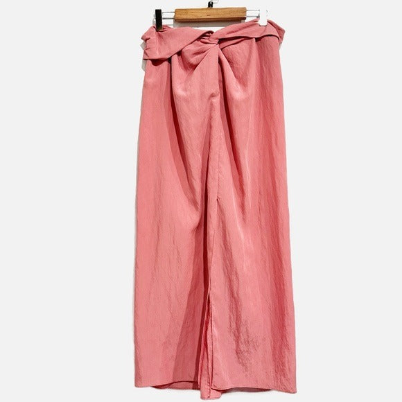Draped Knot Skirt in Rosetta