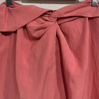 Draped Knot Skirt in Rosetta
