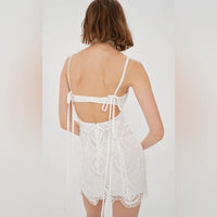 Sandra Mini Dress in White Size Medium