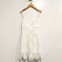 Sandra Mini Dress in White Size Medium