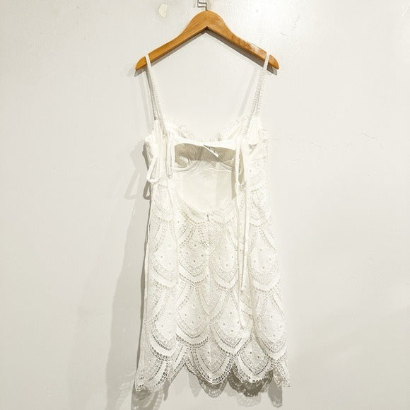 Sandra Mini Dress in White Size Medium