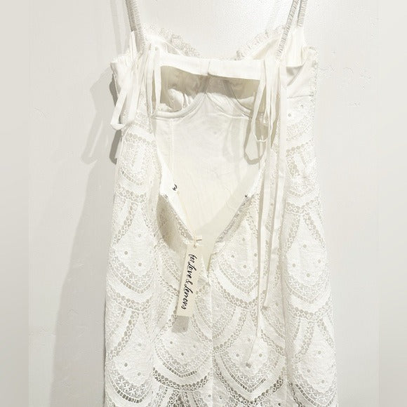 Sandra Mini Dress in White Size Medium