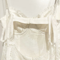 Sandra Mini Dress in White Size Medium