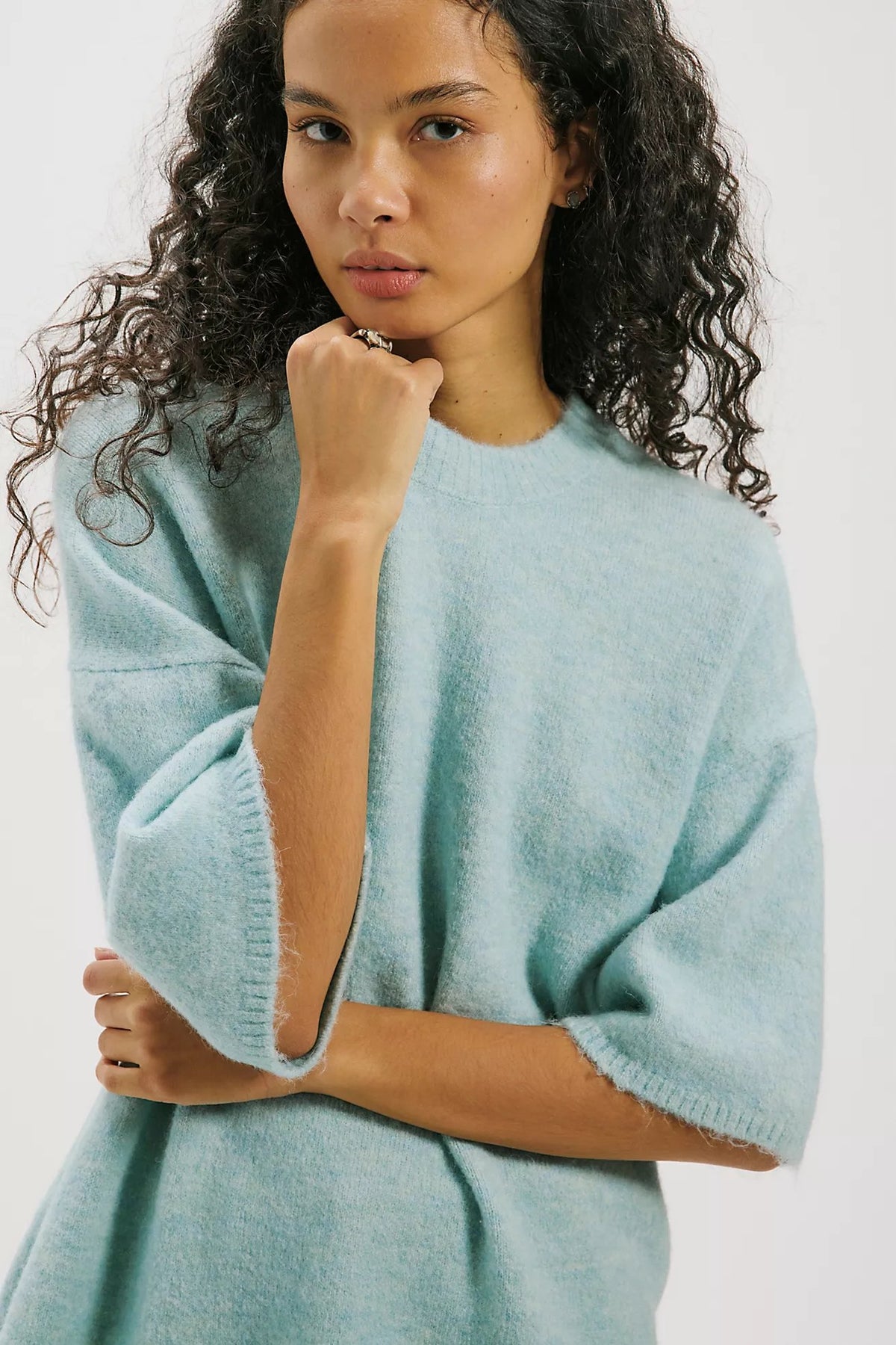 Margot Sweater Tee in Angel Falls Melange
