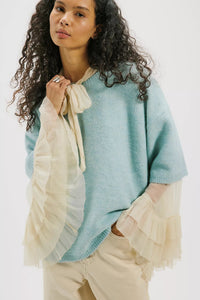 Margot Sweater Tee in Angel Falls Melange