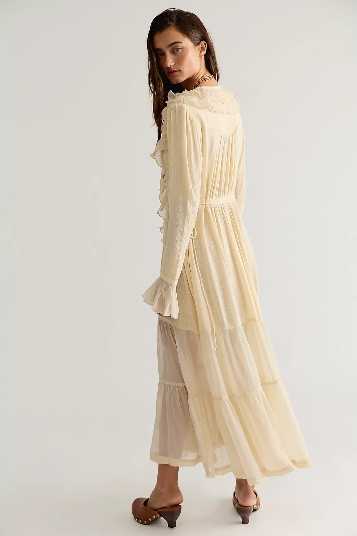 Isla Midi Dress in Tea