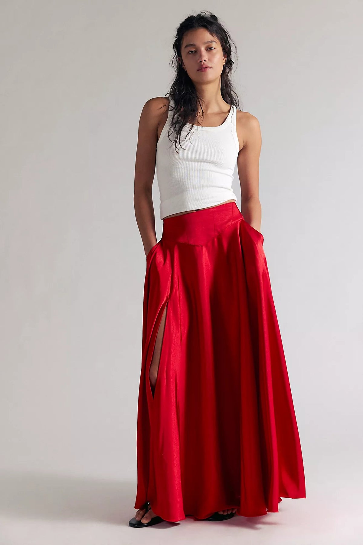 Chilco Maxi Skirt in Salsa