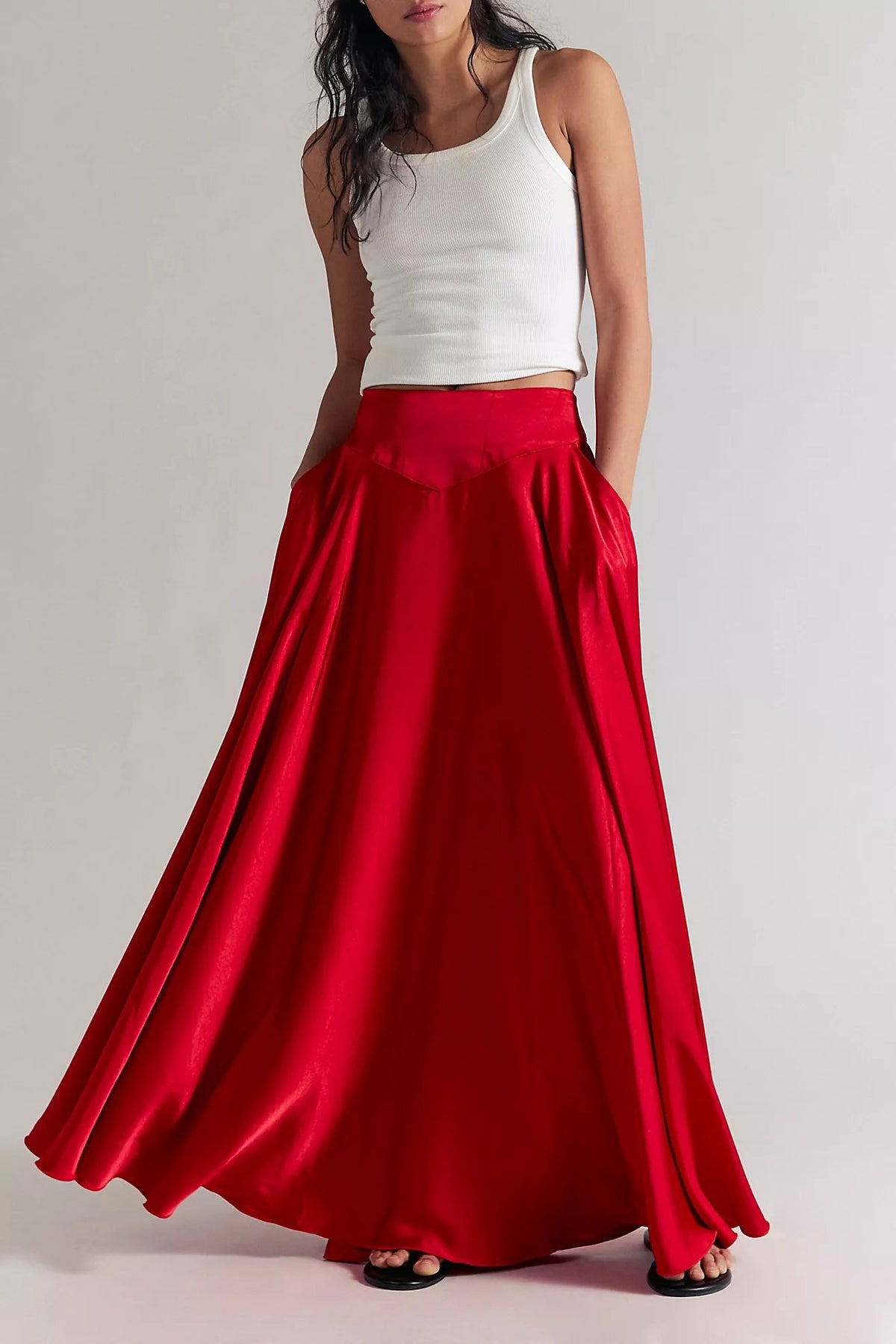 Chilco Maxi Skirt in Salsa