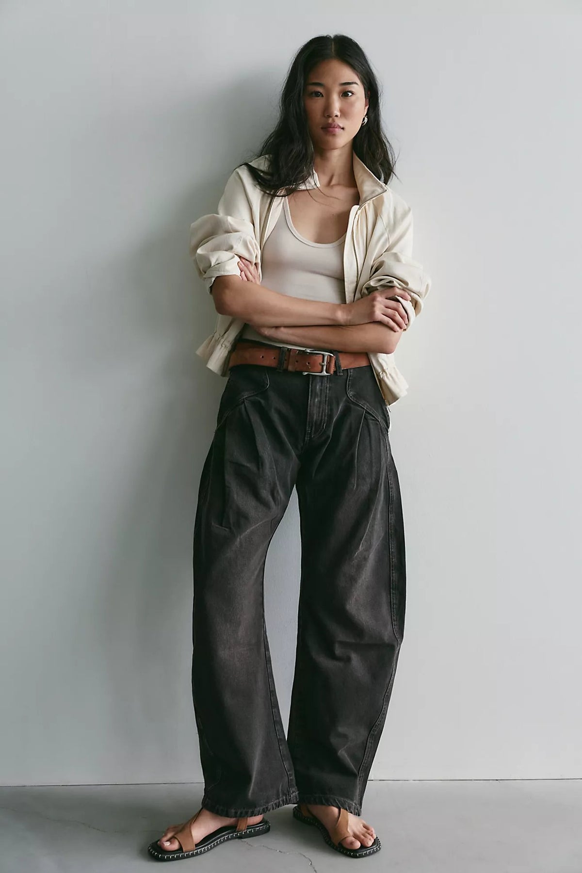 Golden Hour Low Rise Trouser Jeans in Espresso