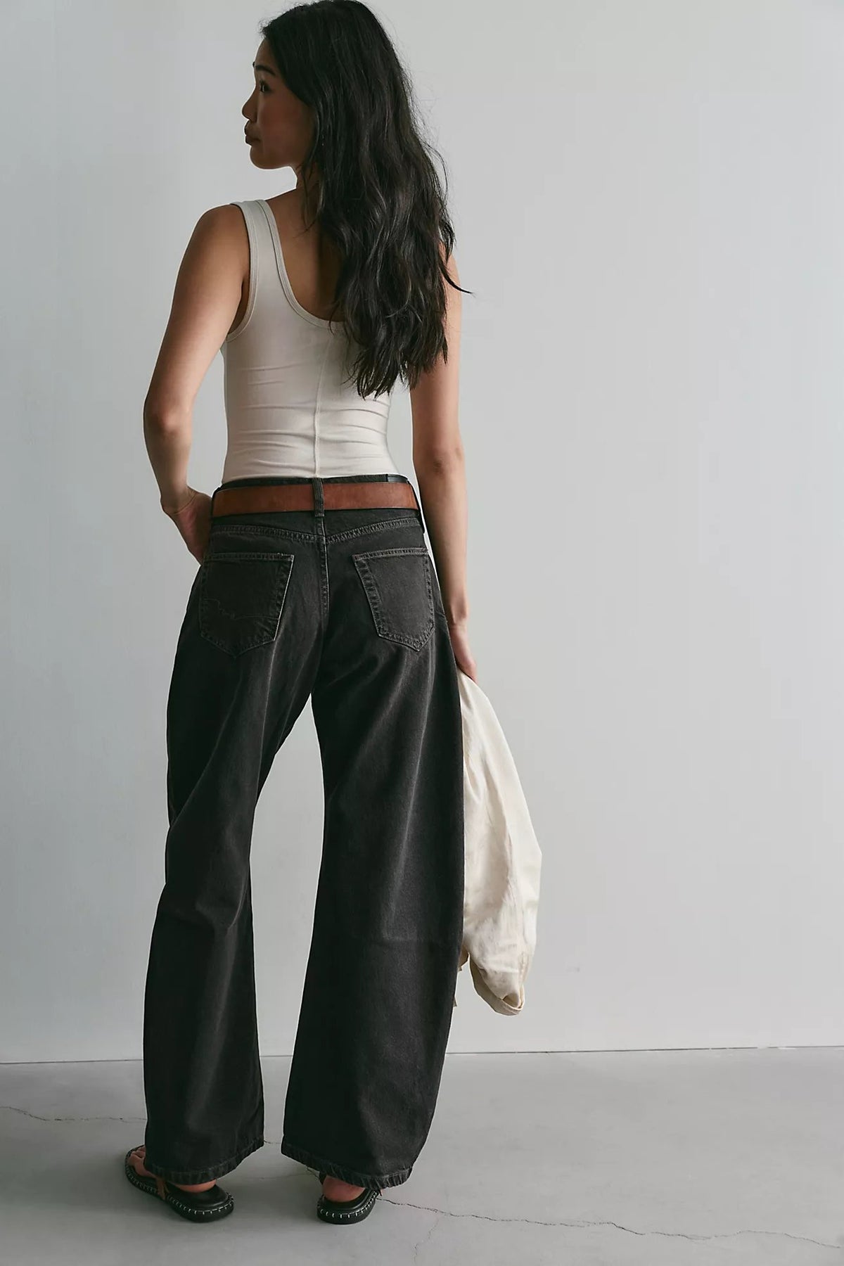 Golden Hour Low Rise Trouser Jeans in Espresso