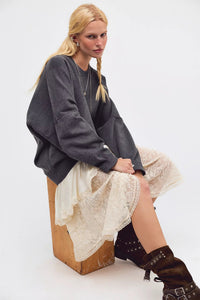 Alma Pullover in Charcoal Heather