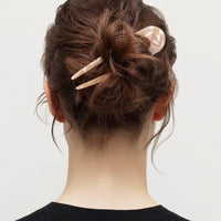 French Hair Pin in Peach Shell