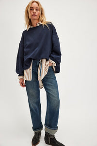 Total Eclipse Tee in Deeper Iris