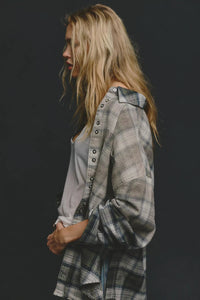 Lexi Plaid Shirt in Forest Green Combo