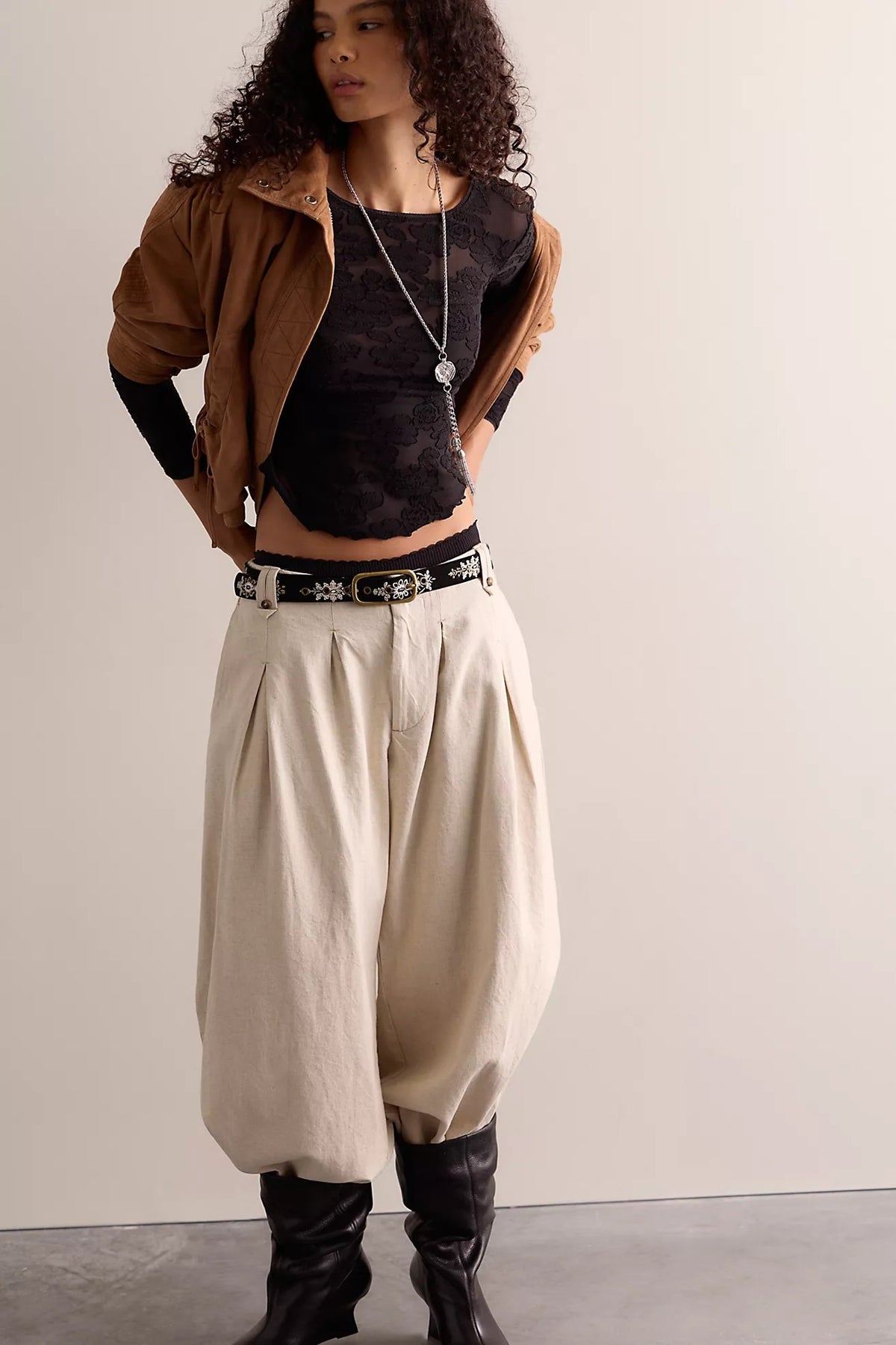 Night Shift Layering Top in Black