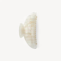 Midi Heirloom Claw in Opalite Shell Checker