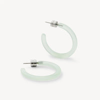 Mini Hoops in Sea Glass