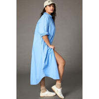 Soren Long Sleeve Shirt Dress - Small