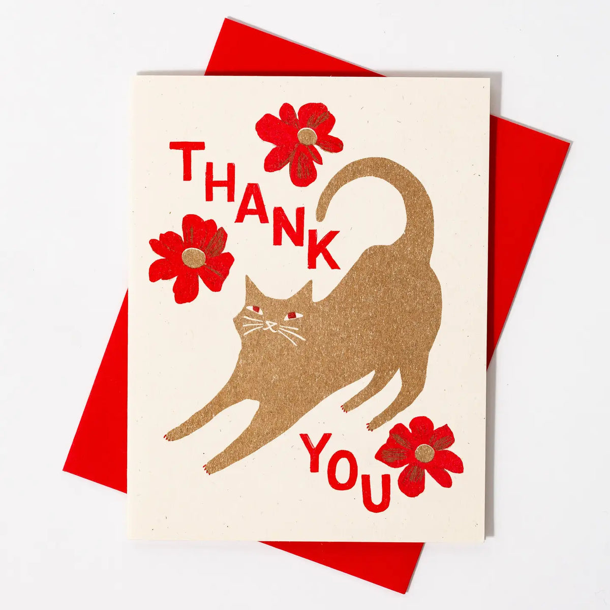 Thank You Cat with Blossoms