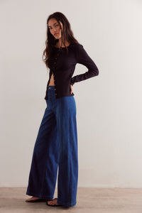Libre Wide Leg Jeans in Lock and Key