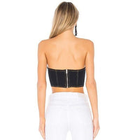 Denim Crop Top 498 Size Medium