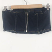 Denim Crop Top 498 Size Medium