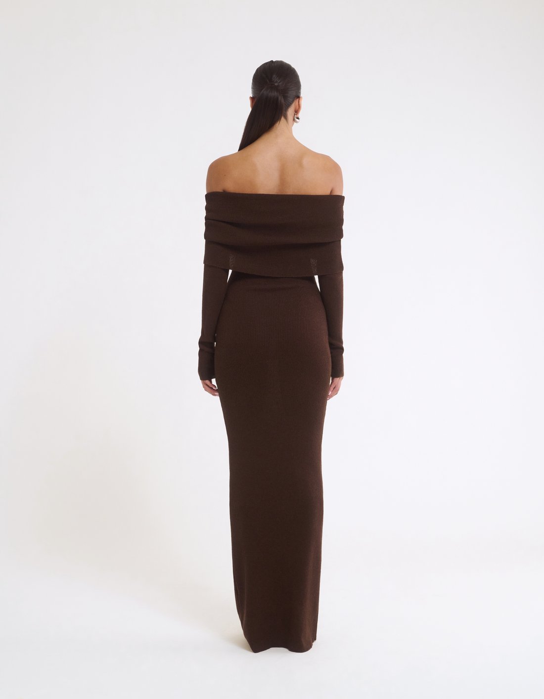 Winona Maxi Dress in Espresso