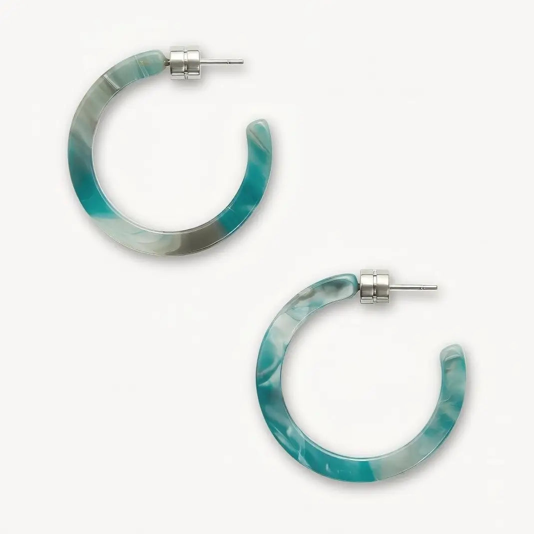 Mini Hoops in Jadeite