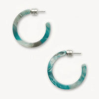 Mini Hoops in Jadeite