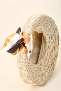 Round Straw Braided Circle Bag