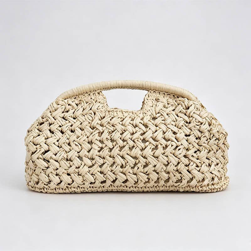 Open Knit Beach Bag in Ivory