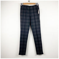 Anthropologie Black Plaid Pants in Black Motif