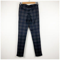 Anthropologie Black Plaid Pants in Black Motif