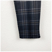 Anthropologie Black Plaid Pants in Black Motif