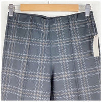 Anthropologie Black Plaid Pants in Black Motif