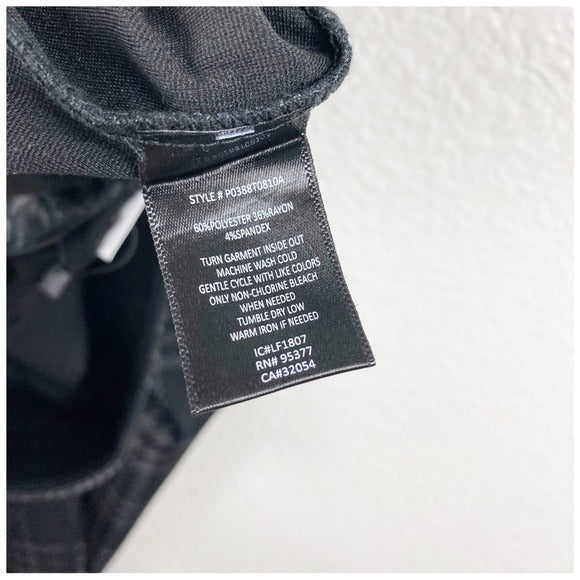 Anthropologie Black Plaid Pants in Black Motif