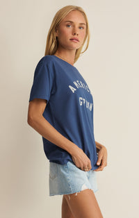 American Boyfriend Tee in True Navy