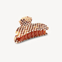 Midi Heirloom Claw in Tortoise Checker