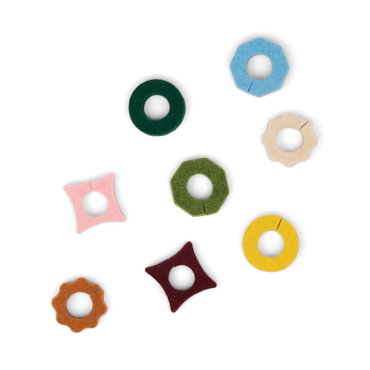 The Link Set of 8 Felt Drink Tags