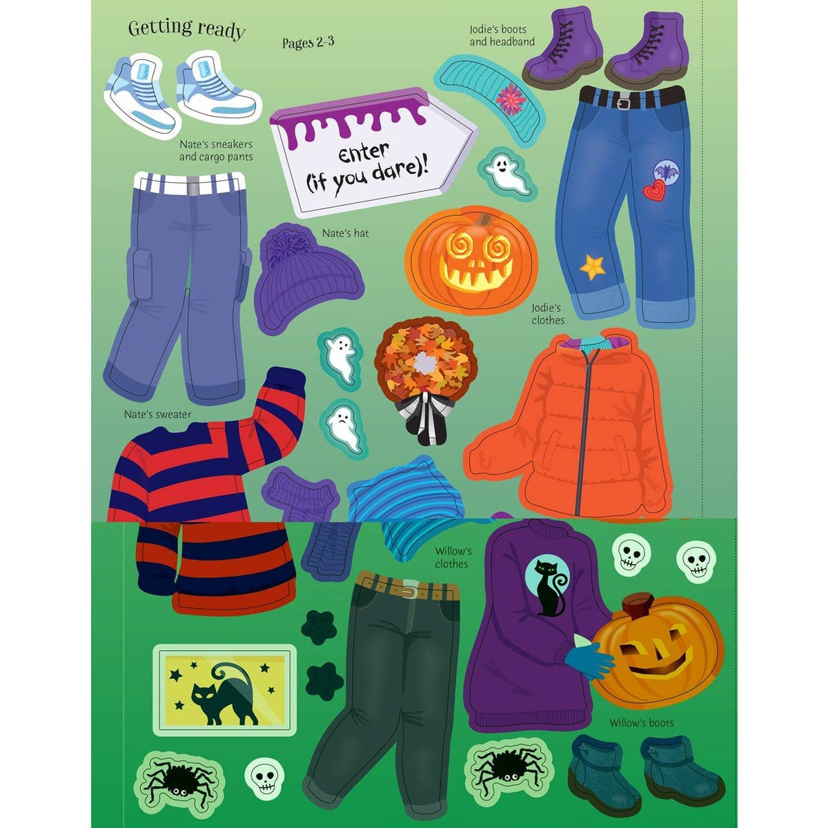 Sticker Dolly Dressing Halloween Party