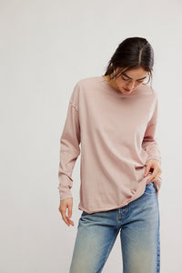 We The Free Nina Long-Sleeve Tee in Cashmere