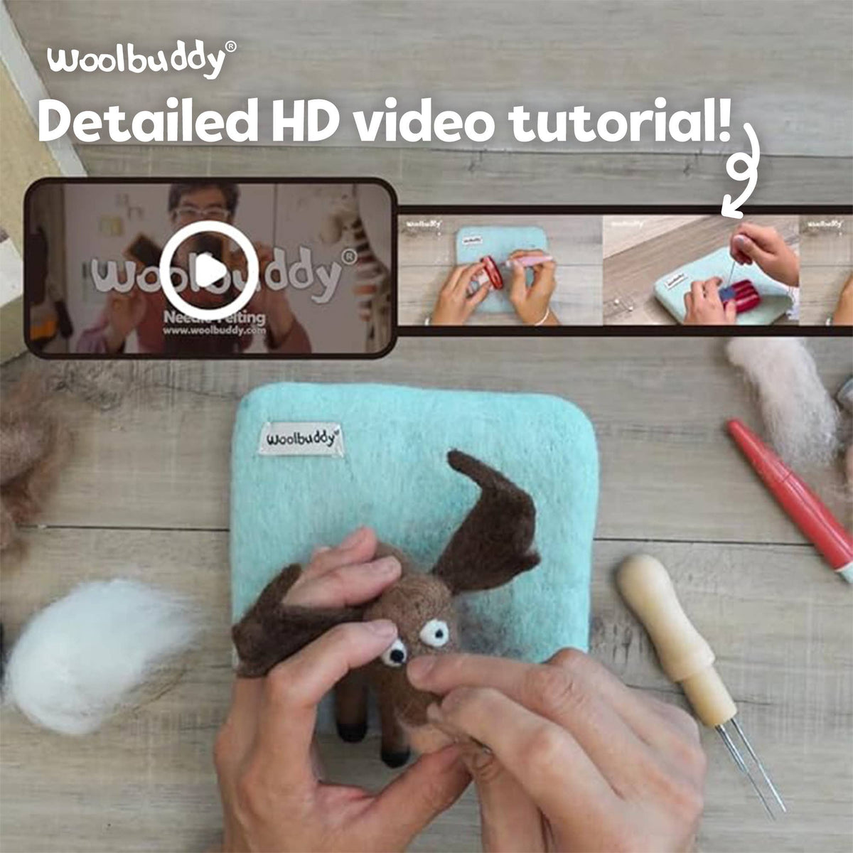DIY Needle Felting Kit -Anglerfish