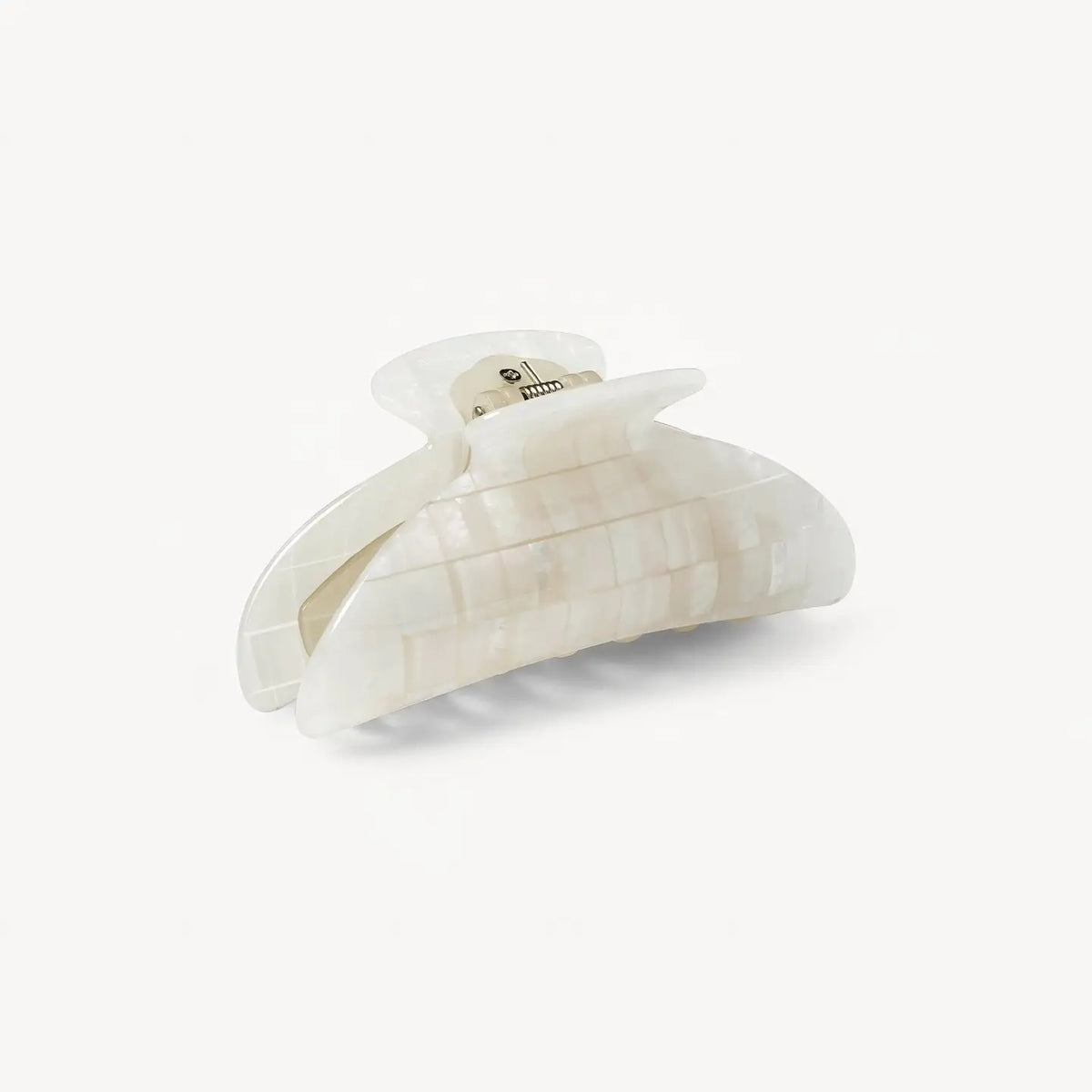 Midi Heirloom Claw in Opalite Shell Checker