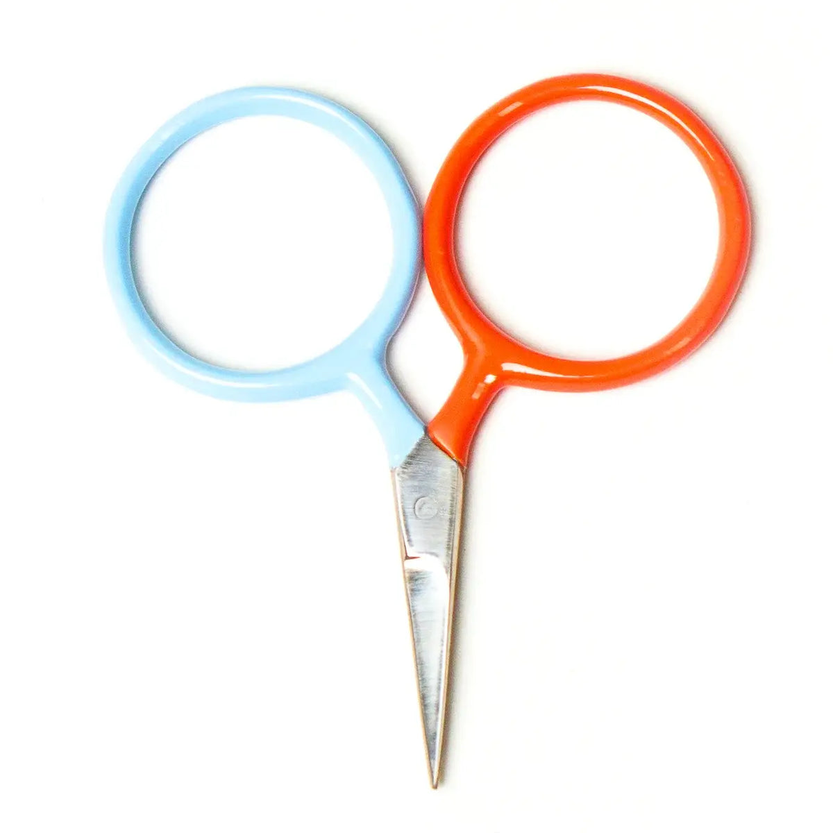 Two Tone Circle Mini Scissors - Poppy + Pool