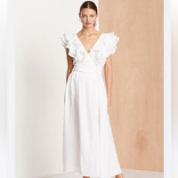 Bisou Bisou White Dress Size 6