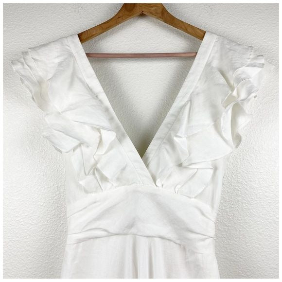 Bisou Bisou White Dress Size 6