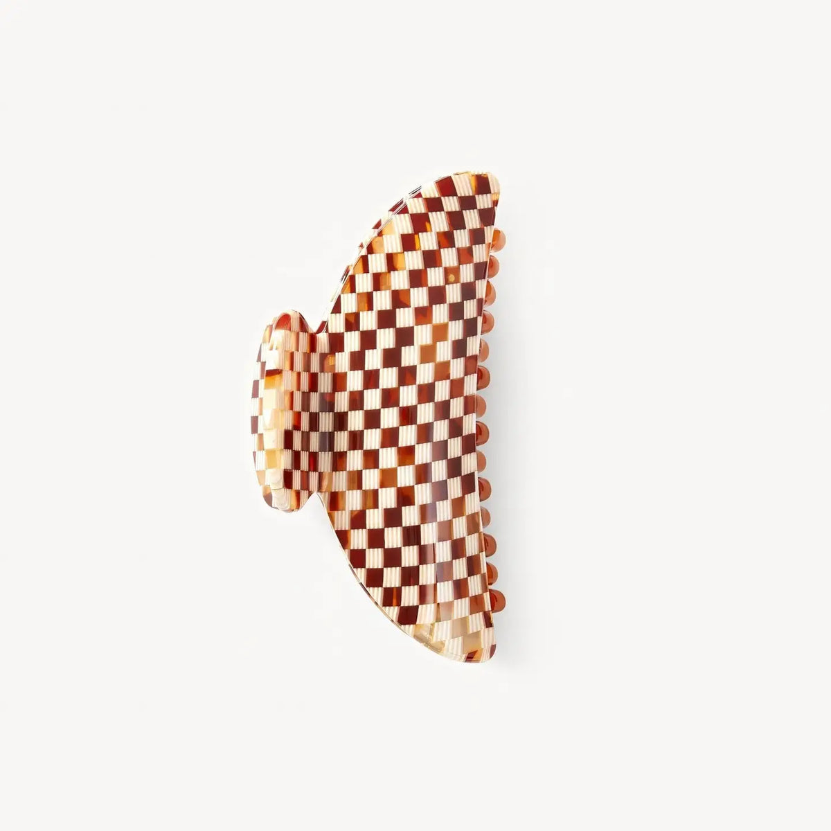 Midi Heirloom Claw in Tortoise Checker